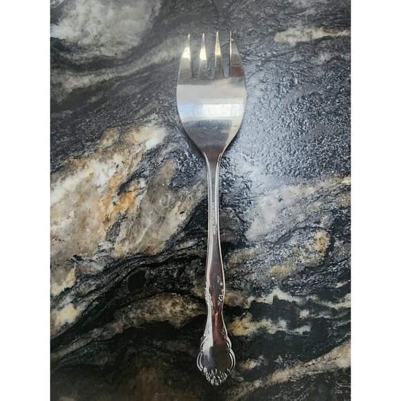Estia Gourmet Stainless Steel Flatware ~ CASCADE ~ Cold Meat Fork - Korea 8.25" - Picture 2 of 3